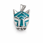 Turquoise Beast Mask Pendant – Ruaab Exclusive 925 Silver