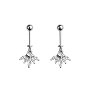 Crystal Bloom Helix Piercing