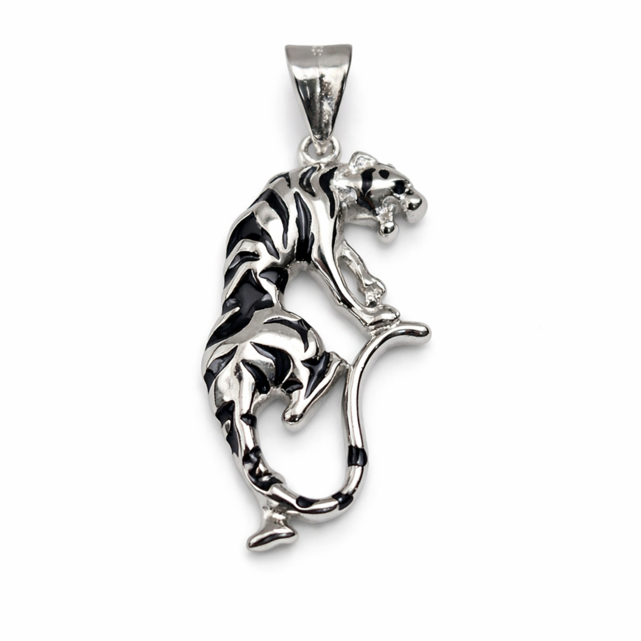 Leaping Tiger Pendant – Ruaab Exclusive 925 Silver