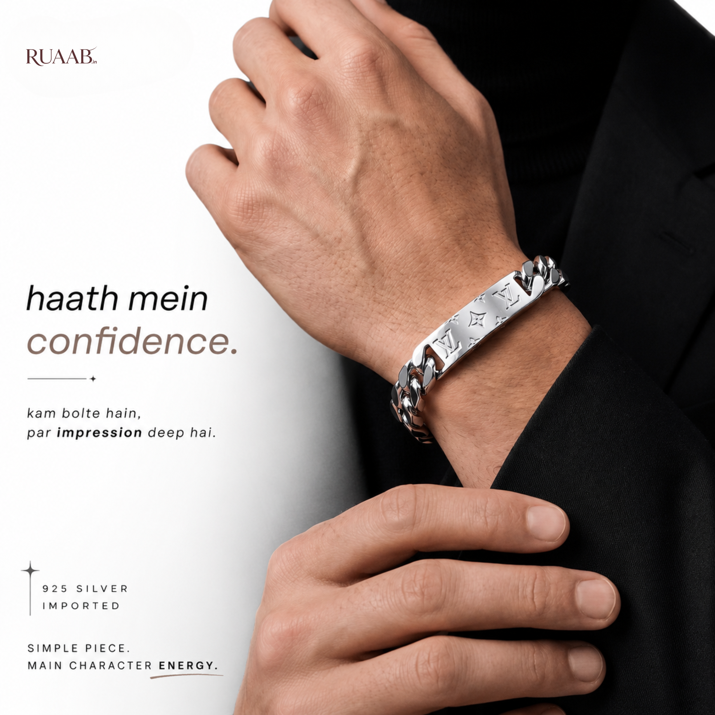 Cuban Link Bracelet – 925 Silver