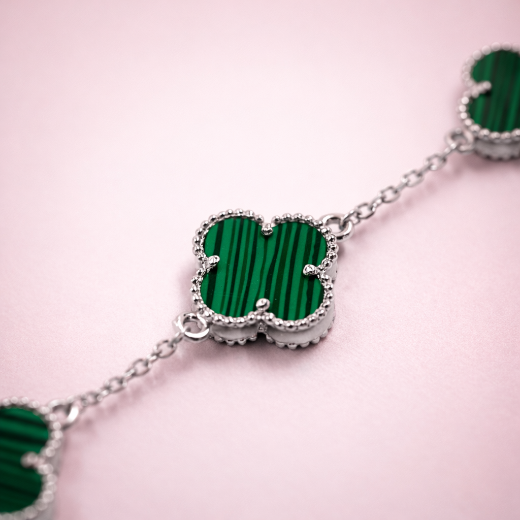 Emerald Clover Bracelet