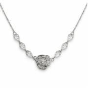 Floral Grace Necklace – 925 Silver