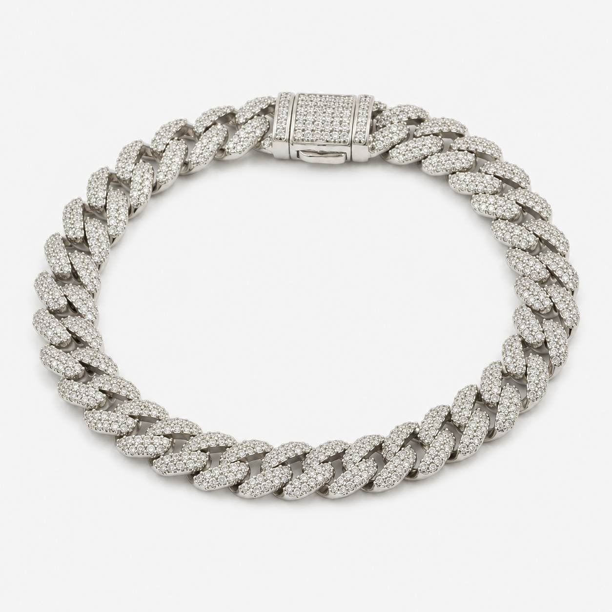 Iced Cuban Luxe Bracelet | Imported | 925 Silver CZ Bracelet
