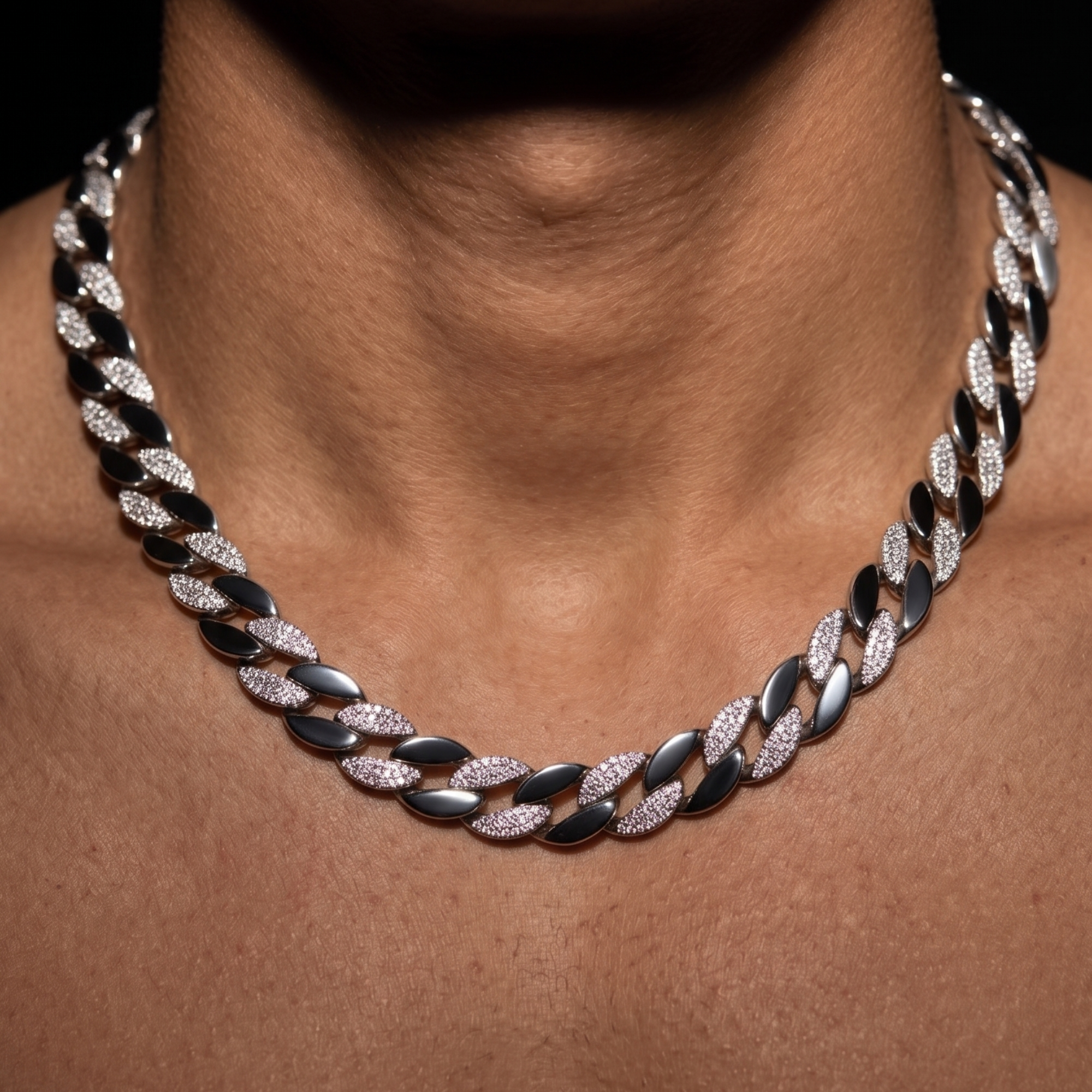 Iced Out Cuban Link Chain | 925 Silver | Zircon Pave | Ruaab
