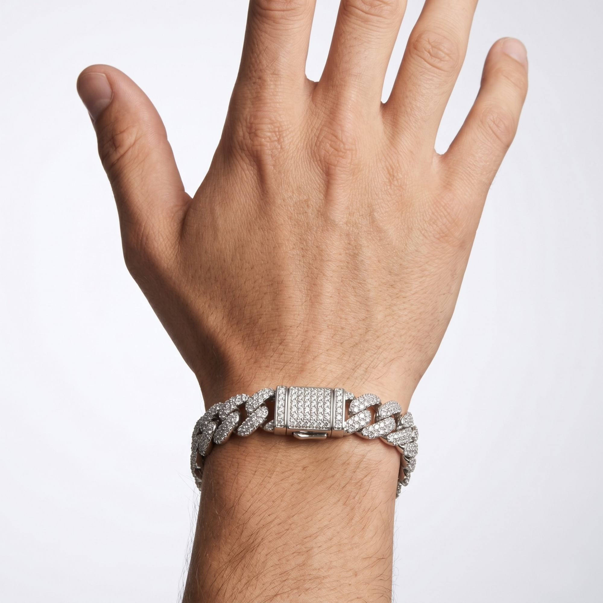 Iced Cuban Luxe Bracelet | Imported | 925 Silver CZ Bracelet