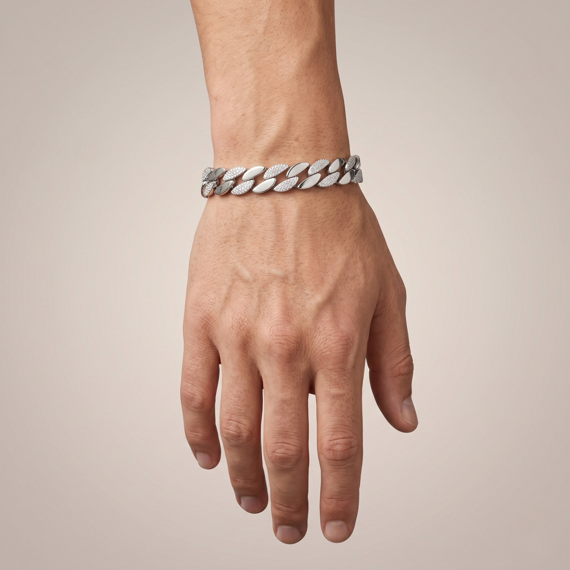 Iced Out Cuban Link Bracelet | 925 Silver | Zircon Pave | Ruaab