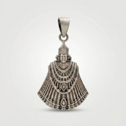 Khatu Shyam Baba Antique Silver Pendant | 925 Sterling Silver | Spiritual Pendant for Men