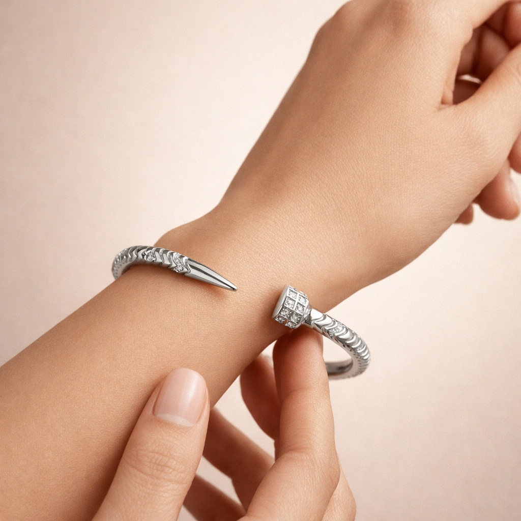 Nail Torque Kada – 925 Silver