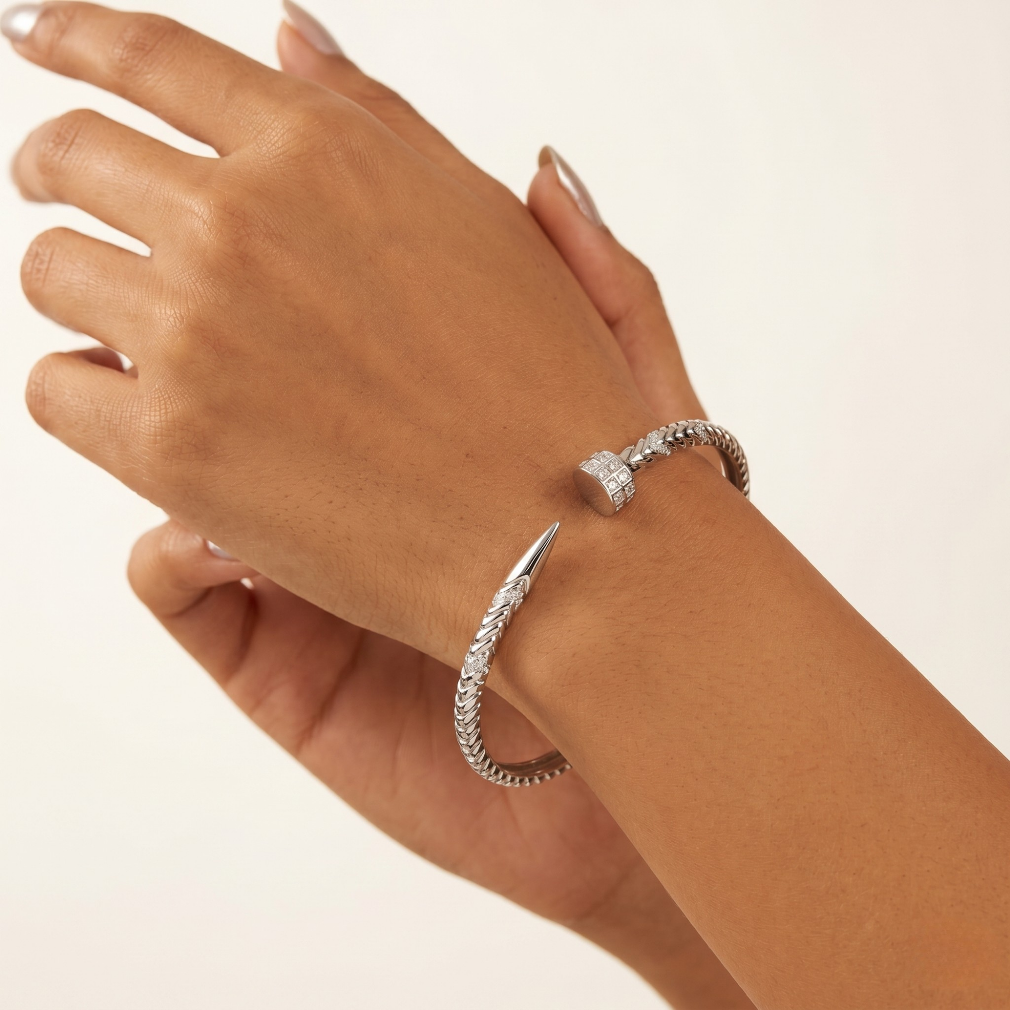 Nail Torque Kada – 925 Silver