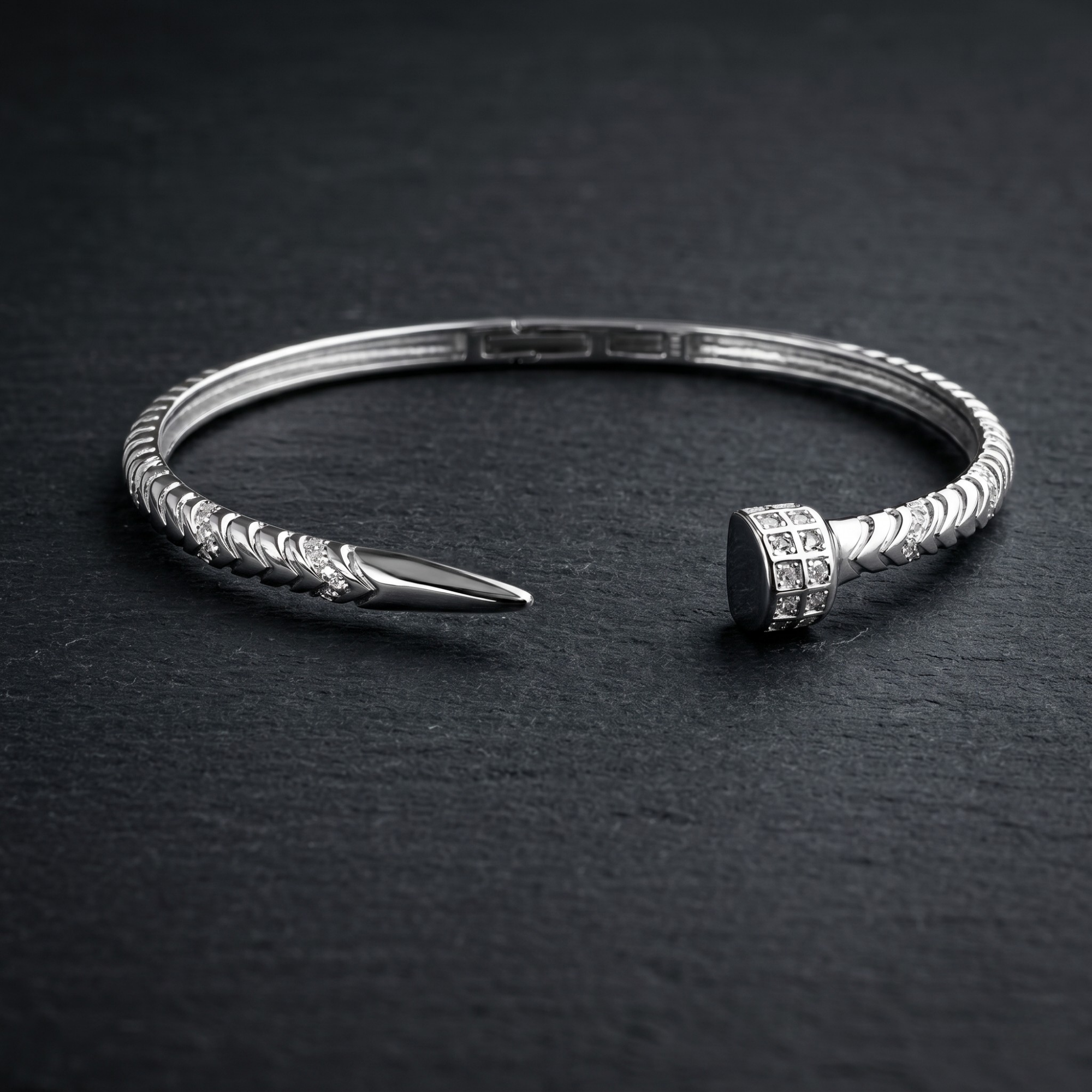 Nail Torque Kada – 925 Silver