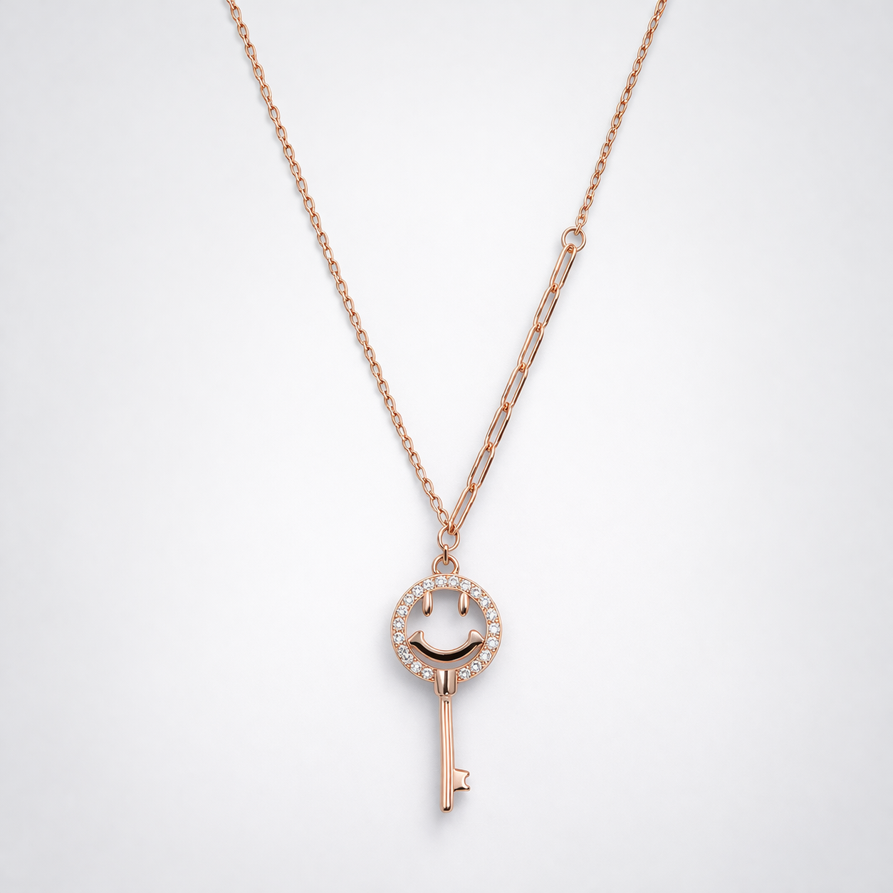 Smiley Key Pendant – 925 Silver