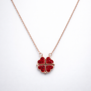Amora Dual Heart Magnetic Pendant – 925 Silver