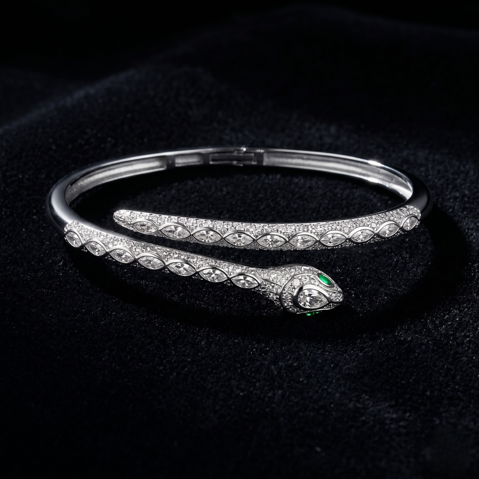 Serpent Grace Kada – 925 Silver