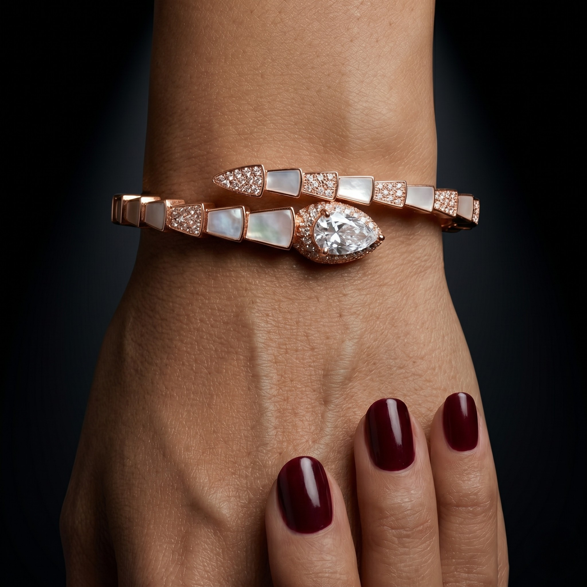 Serpentine Luxe Kada – 925 Silver