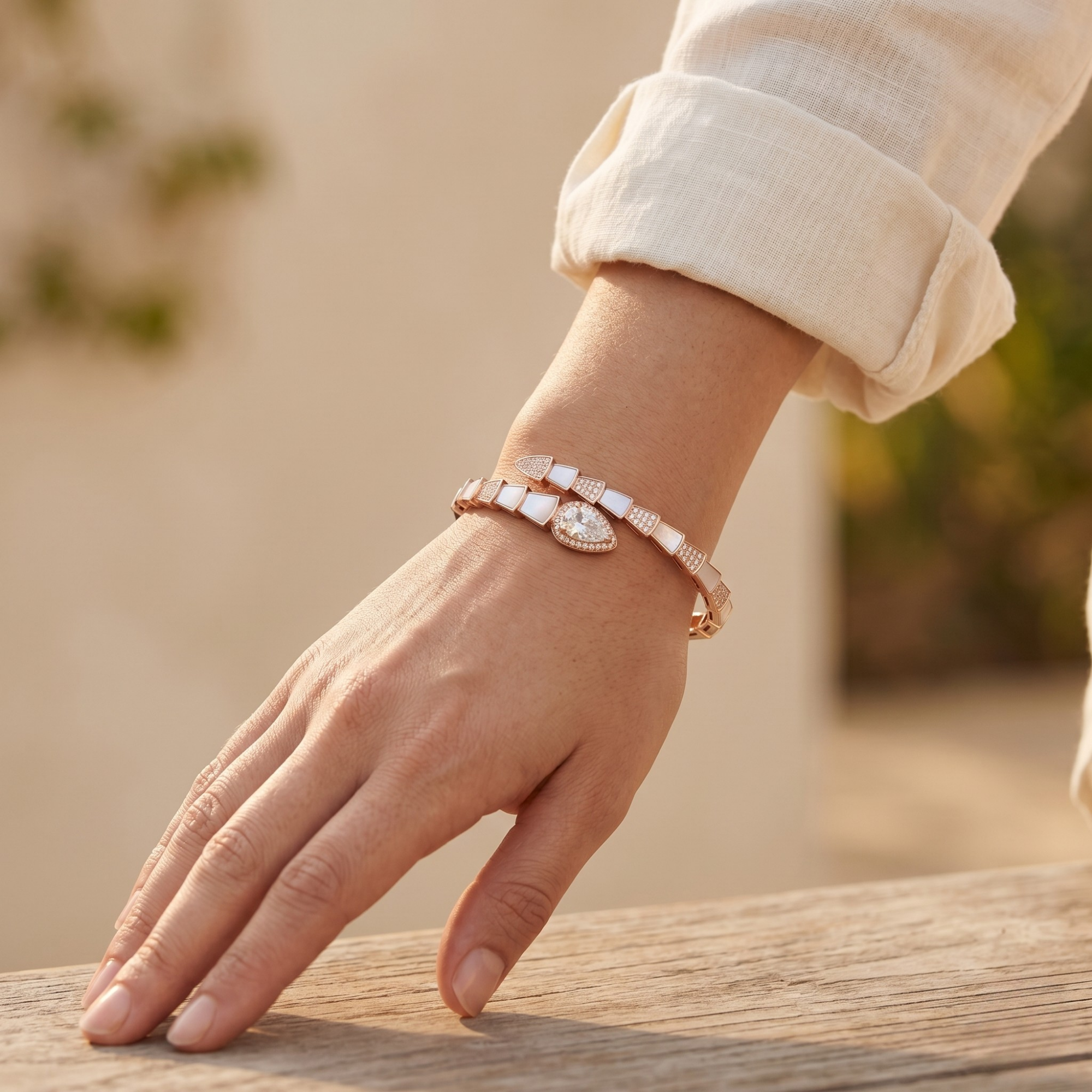 Serpentine Luxe Kada – 925 Silver