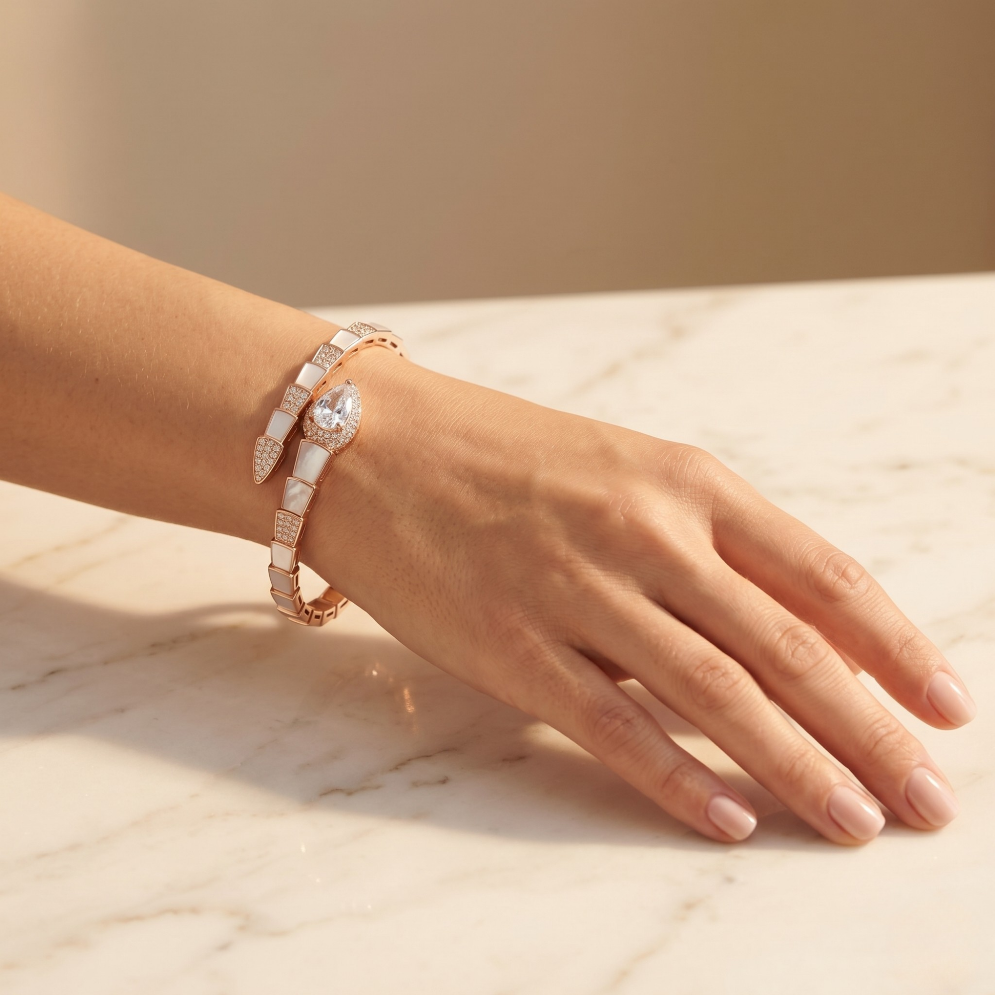 Serpentine Luxe Kada – 925 Silver