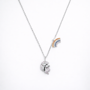 Luna Bear Charm Necklace – 925 Silver