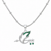 Trishul Peacock Feather Charm Pendant — 925 Sterling Silver | Spiritual Pendant for Men & Women