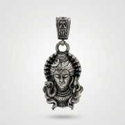 Shiv Antique Silver Pendant | 925 Sterling Silver | Spiritual Pendant for Men