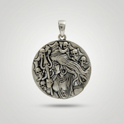 Mahakaal Rudra Antique Pendant  | 925 Sterling Silver | Spiritual Pendant for Men