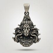 Veer Hanuman Antique Silver Pendant | 925 Sterling Silver | Spiritual Pendant for Men
