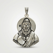 Veer Hanuman Pendant  | 925 Sterling Silver | Spiritual Pendant for Men