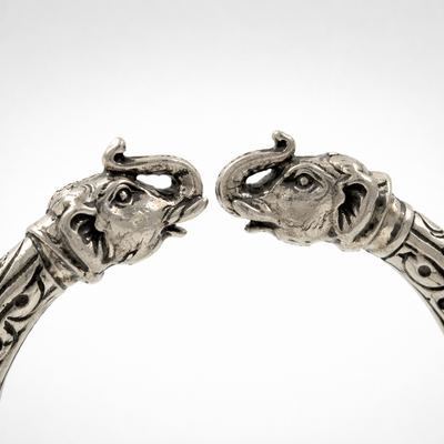 Rajwadi Elephant Kada – Ruaab Exclusive 925 Silver