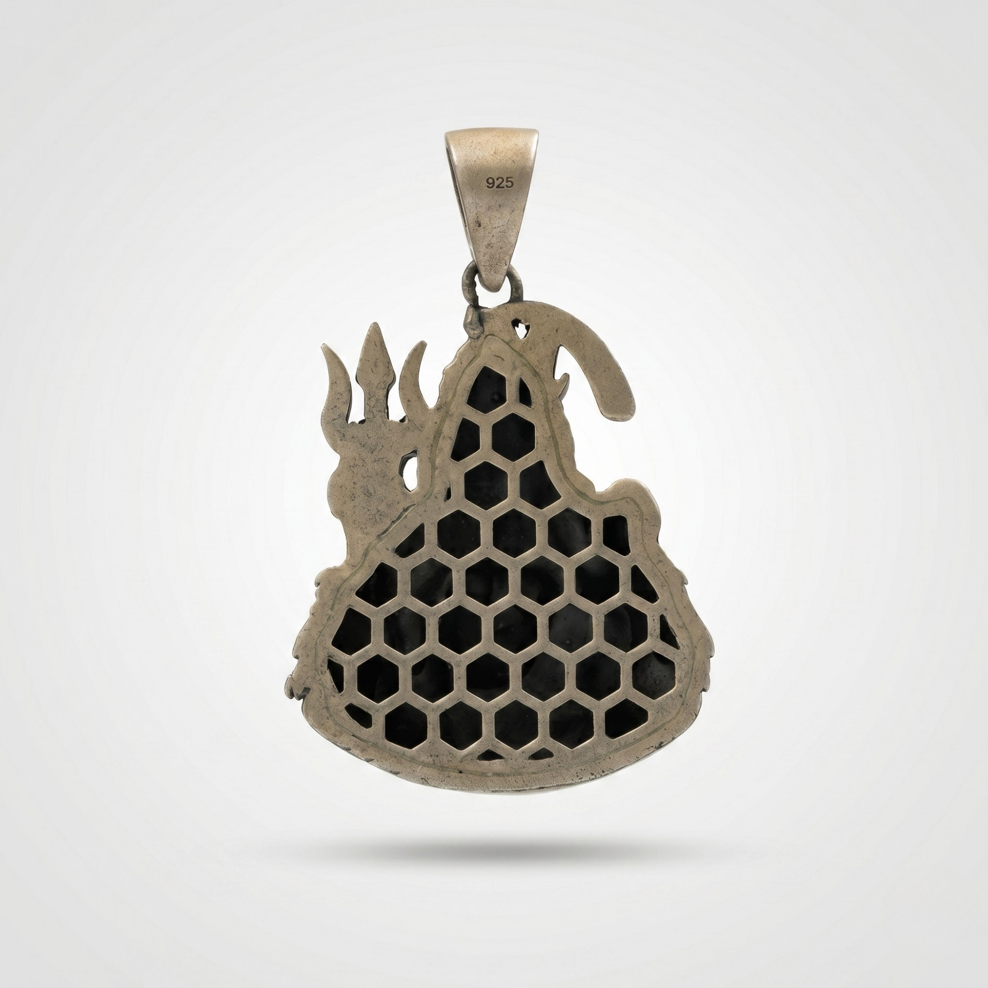 Mahadev Trishul Antique Silver Pendant | 925 Sterling Silver | Spiritual Pendant for Men
