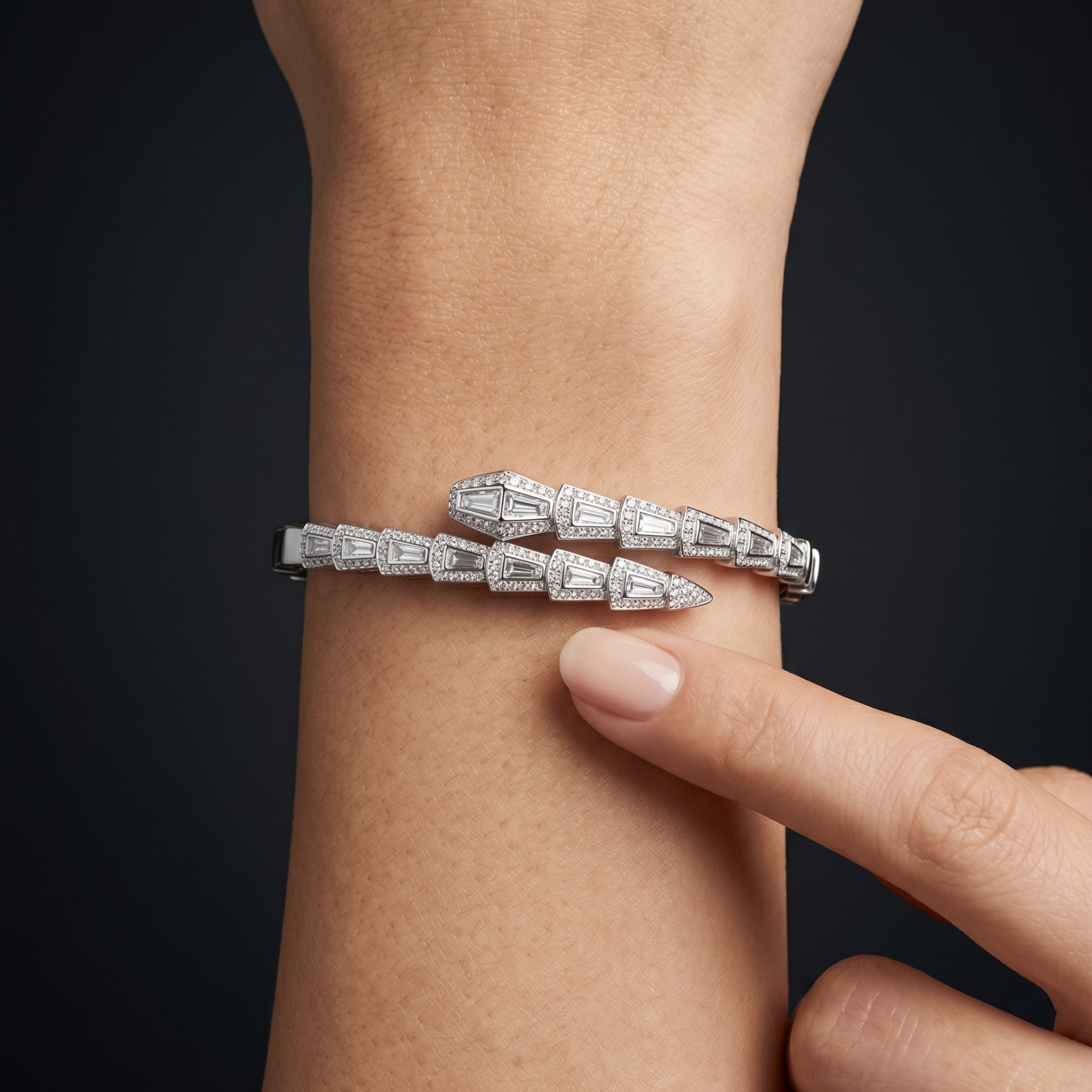 Serpentina Luxe Bracelet | 925 Silver Imported Jewellery | Ruaab