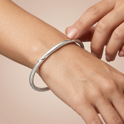 Twisted Flow 999 Silver Open Kada